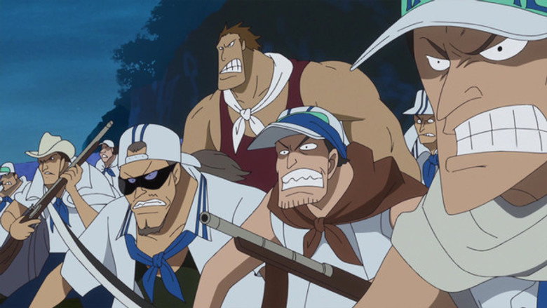 Um Front Faminto! Luffy e os Novatos da Marinha!